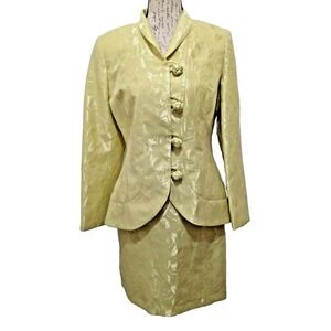 Easter Skirt Suit  SIZE 8  Sunny Yellow  Old Money  Luxury  Cruise  Resort